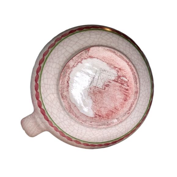 Syrup Jug GMUNDNER KERAMIK Austria Hand Painted Flowers Milk Pitcher - Picture 6 of 7